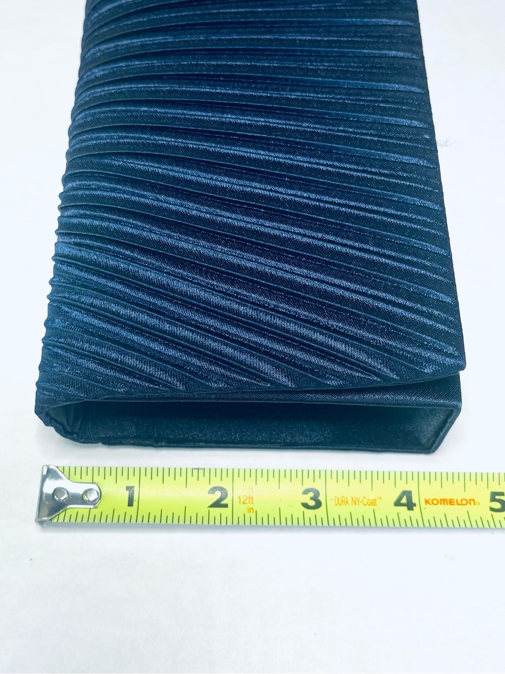 Purse Clutch Satin Navy Blue Formal Wedding Prom Cocktail Party Mother of Bride - Picture 7 of 7